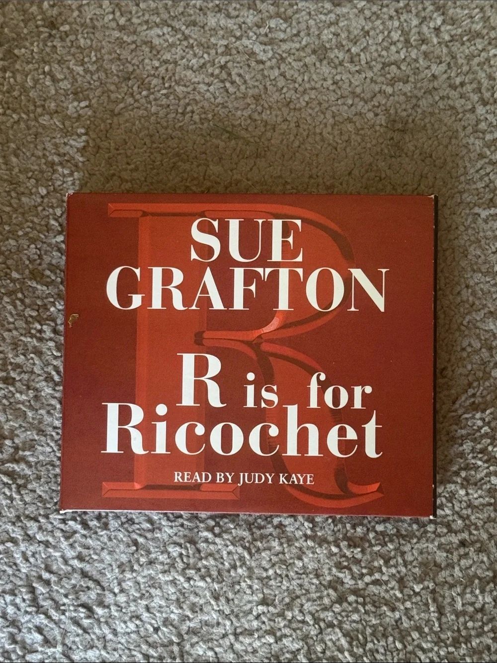 Sue Grafton "R Is for Ricochet" AudioBook!